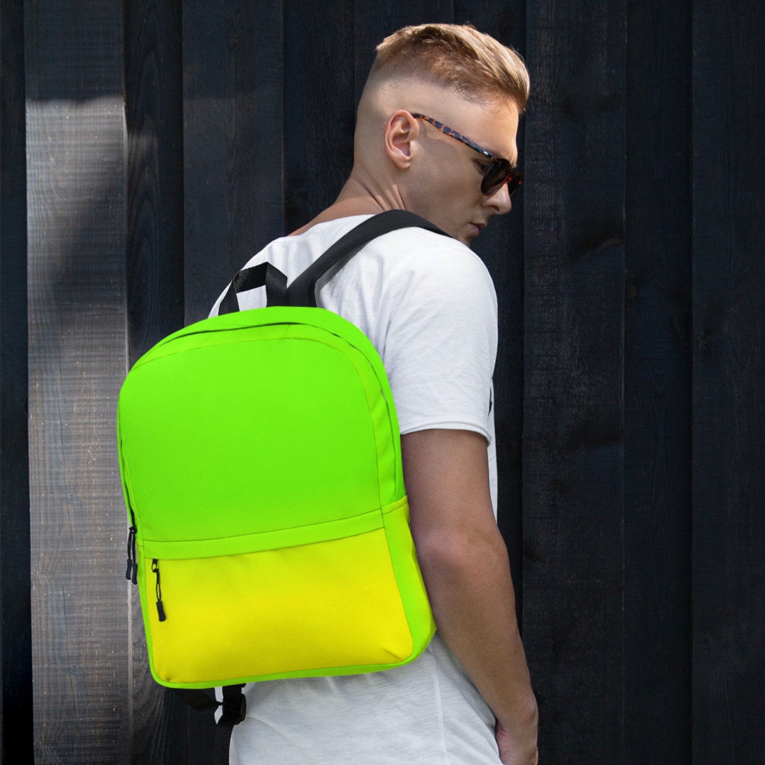 Neon Green Backpack - Etsy display picture 3