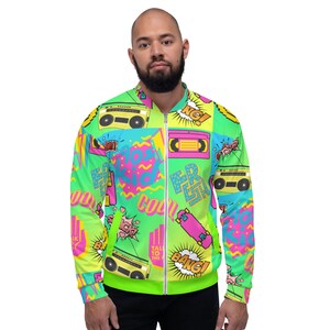 90's KID / Pop Art / Unisex Bomber Jacket