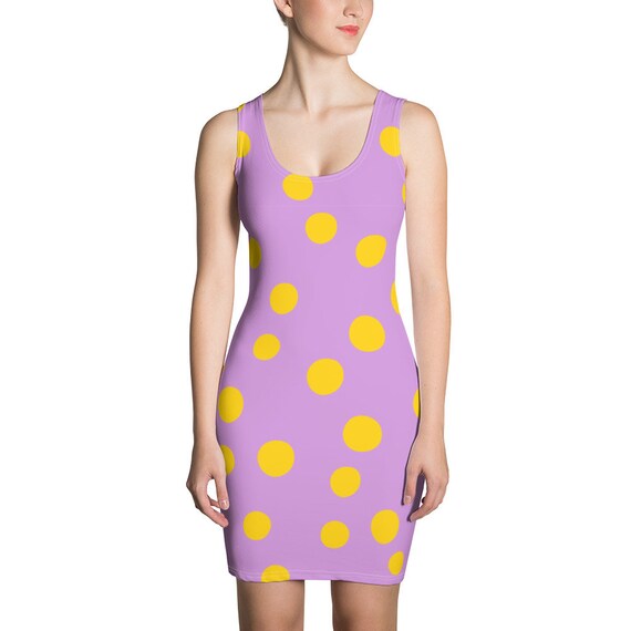 loft purple polka dot dress Marcell Dress in Purple Polka Dot L