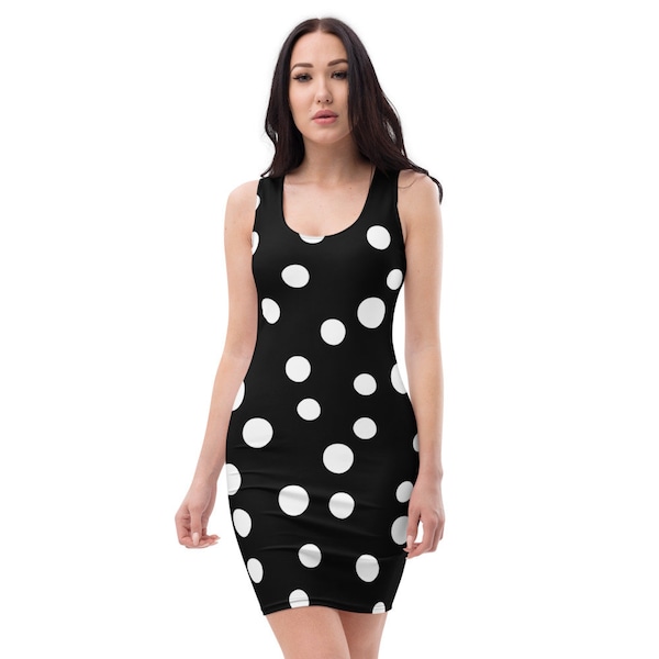 Black Polka Dot Tank Dress