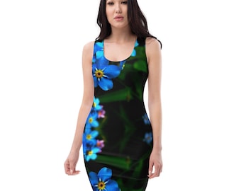 Forget - Me - Not /Tank  Dress / Floral Print Dress