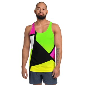 Neon Color Blocking / Men's Tank Top