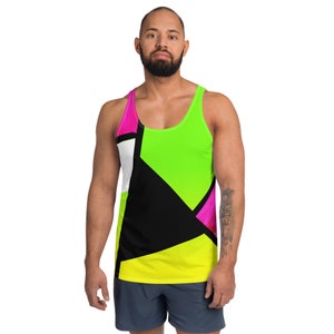 Neon Color Blocking / Men's Tank Top