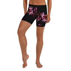 Blossom After Dark Short Leggings / Black Shorts