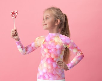 Pastel Candy Kids Rash Guard / Kids Rashie / Kids Swimwear