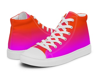 Pink High Tops - Etsy
