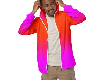 Forrester's Vintage Full Zip Windbreaker USA Made Hot Pink