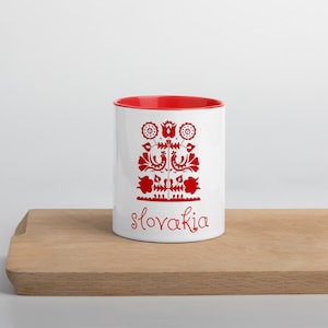 Slovakia Folk Design / Mug with Color Inside