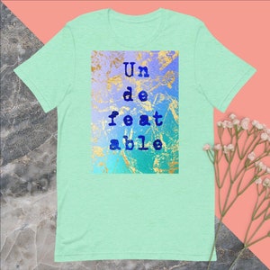 Undefeatable / Short-Sleeve Unisex T-Shirt / Up To 4XL / Bella + Canvas 3001