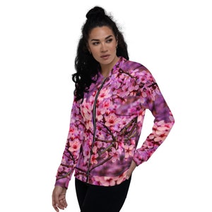 Sakura Cherry Blossom / Unisex Bomber Jacket