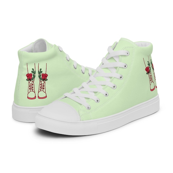 mint canvas shoes