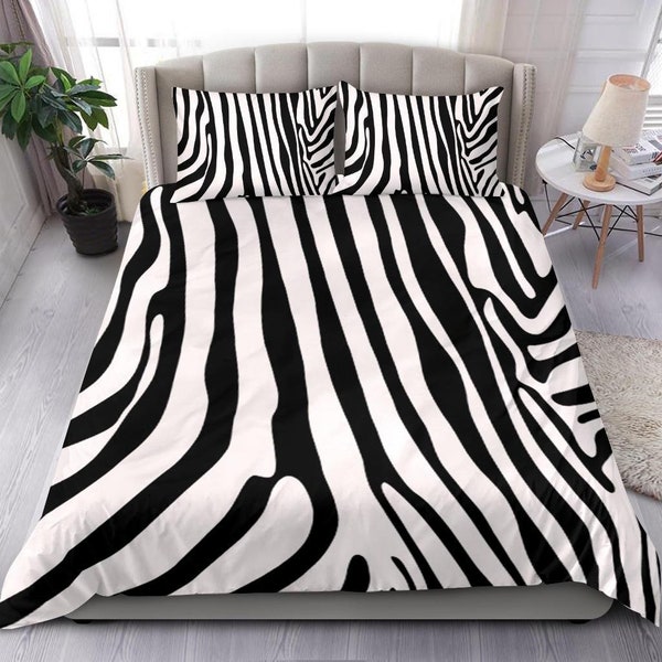 Zebra Bedding Etsy