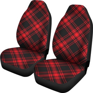 Red Buffalo Plaid Car Seat Covers (Set of 2)