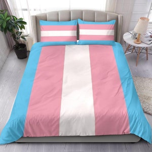 Transgender Duvet Cover and pillow Covers  - Transgender Bedding Set - Transgender Bed Cover
