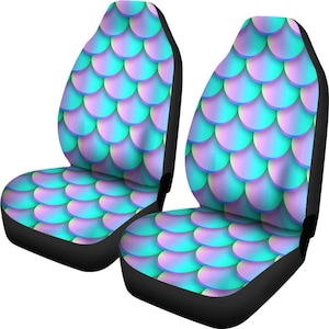 Mermaid Car Seat Covers (Set Of 2) / Mermaid Car Seat Covers / Mermaid Car Seat Protector / Mermaid Car Accessory