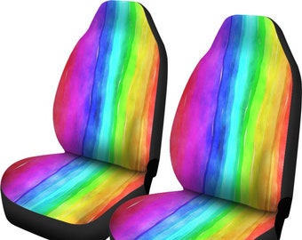 rainbow seat covers