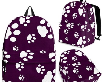 paw print backpack