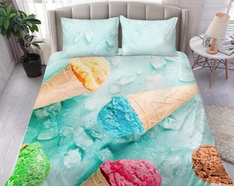 9 J-pinno Ice Cream Popsicle Pillowcase 100% Natural Cotton 20 X 30 for Kids Toddler Boys Girls Bedding Decoration 9 J-pinno Ice Cream Popsicle Pillowcase 100% Natural Cotton 20 X 30 for Kids Toddler Boys Girls Bedding Decoration