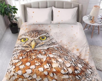 queen size owl comforter set