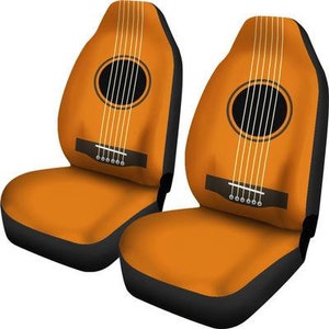 Guitar Car Seat Covers (Set Of 2) / 2 Front Car Seat Covers / Car Seat Covers / Car Seat Protector / Car Accessory