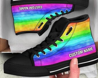 rainbow colour trainers