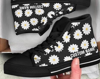 Daisy Flower Sneakers Cute Fun Pretty Art Gym Daisey Tennis Shoe Women Men Daisy Flower Sneakers Cute Fun Pretty Art Gym Daisey Tennis Shoe Women Men