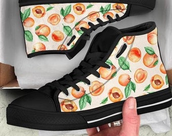 peach converse high tops