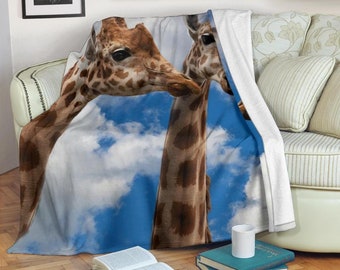 Giraffe Blanket Adult Etsy