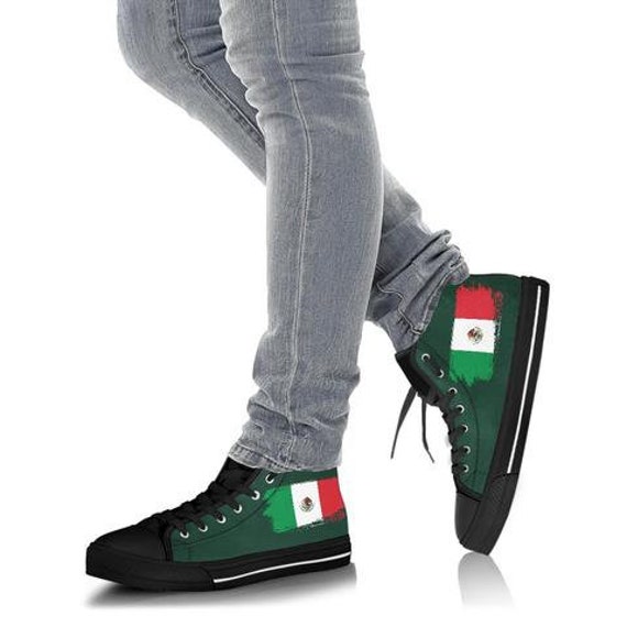 Odysseus Assimilate Konkurrence Mexican Flag High Top Shoes / Mexico Custom Print Shoes / - Etsy