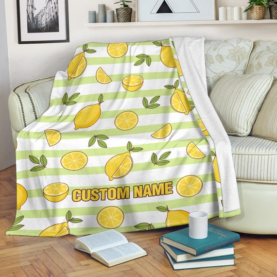 Lemon fleece blanket hotsell
