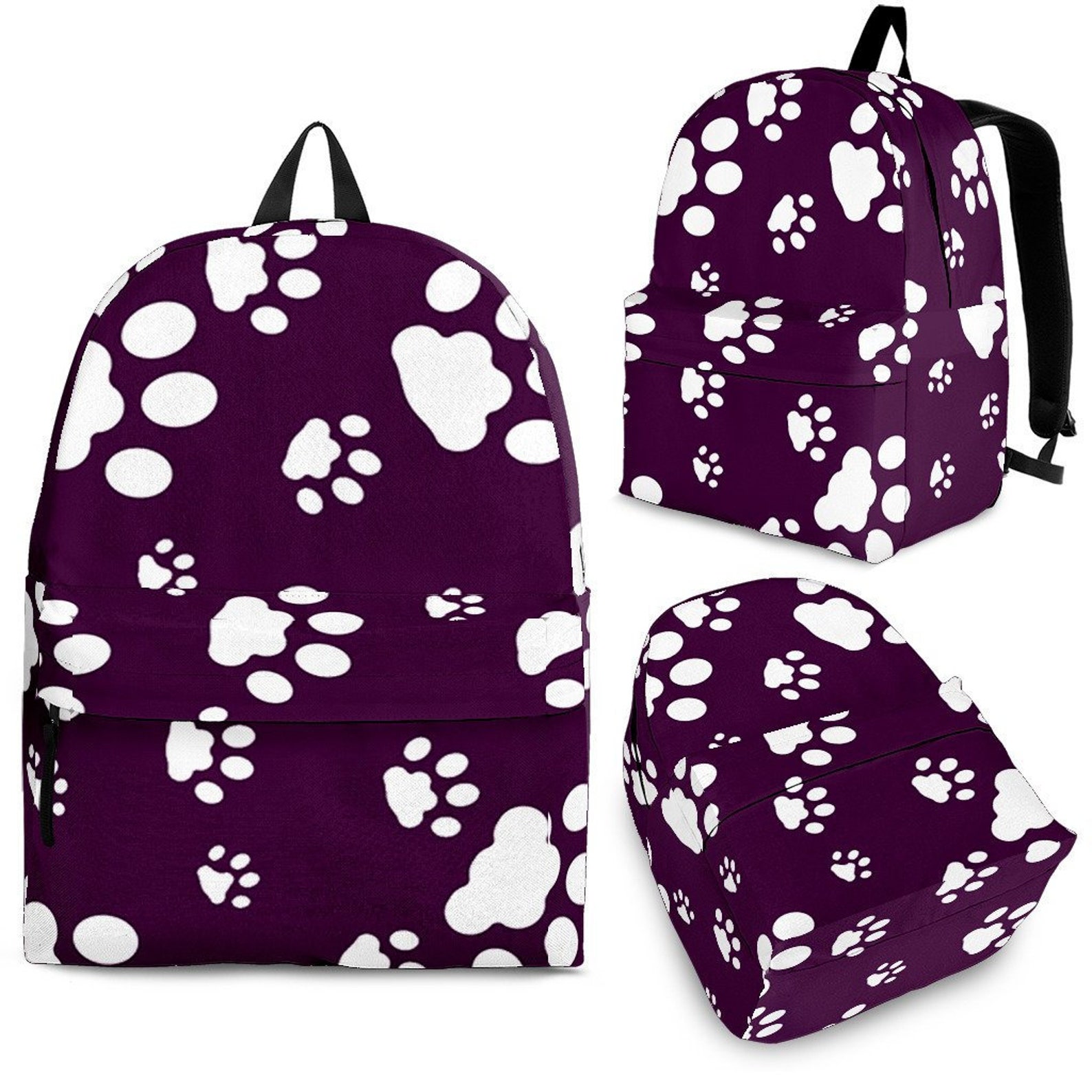 Paw Print Backpack for Kids and Adults / Laptop Backpack / Etsy