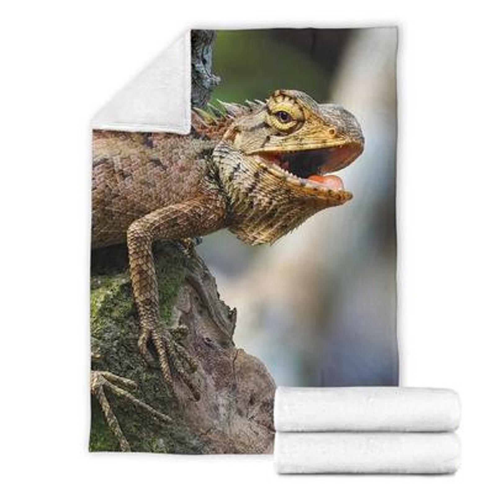 Iguana Blanket / Iguana Throw Blanket / Iguana Fleece Blanket / Iguana