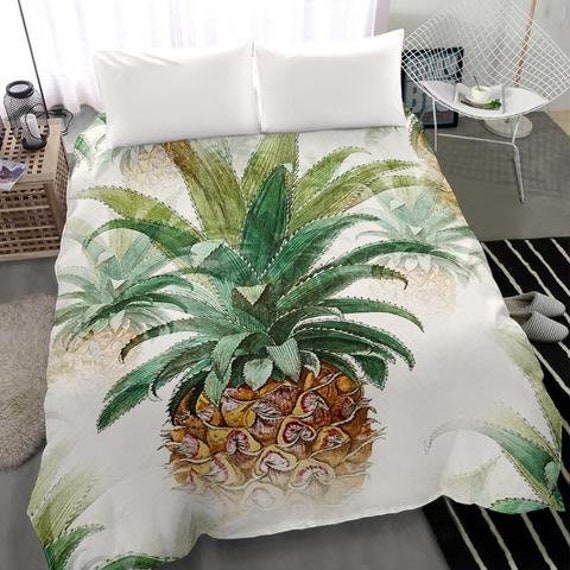 Pineapple Duvet Cover and Pillow Covers 