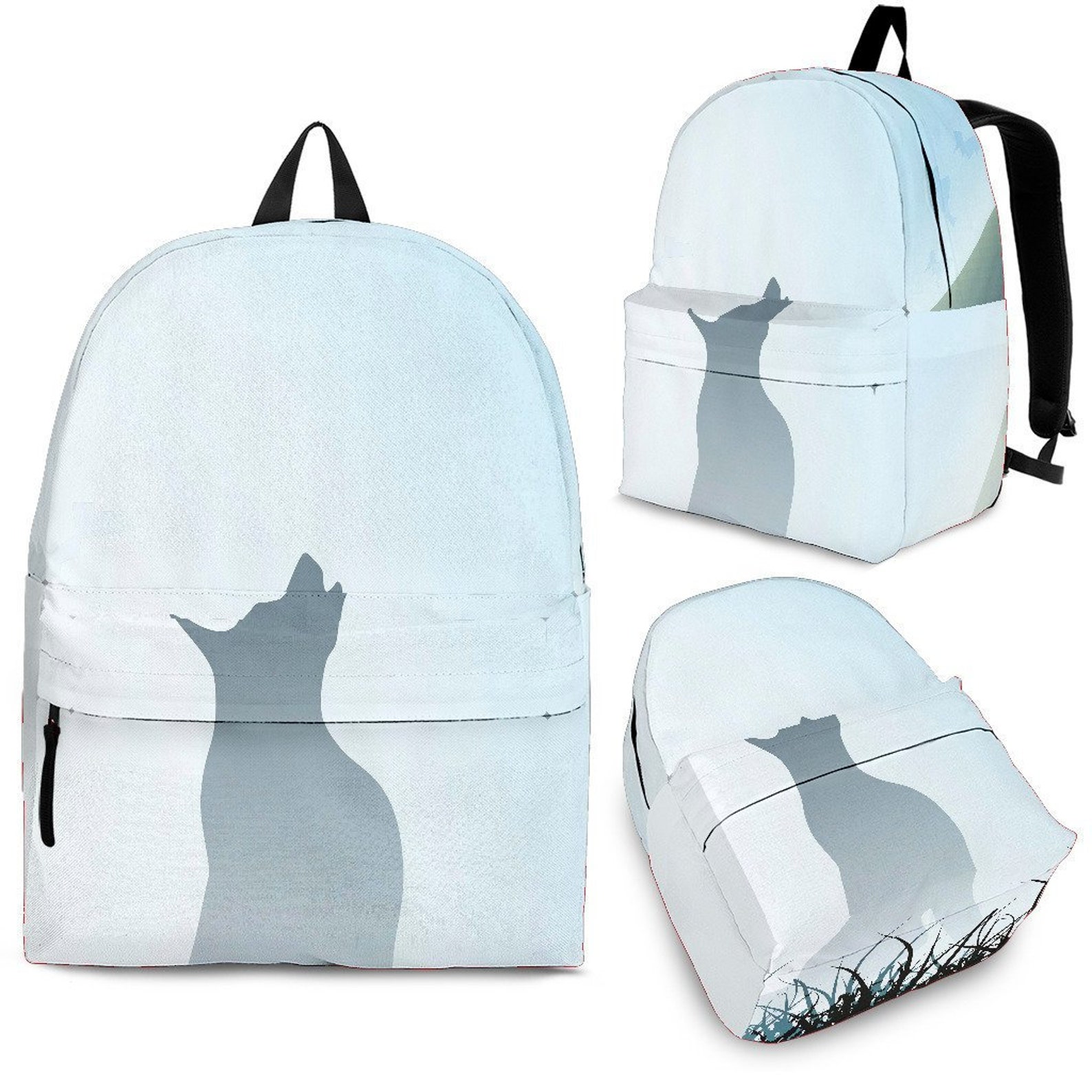 Wolf Backpack for Kids and Adults / Wolf Laptop Backpack / Etsy