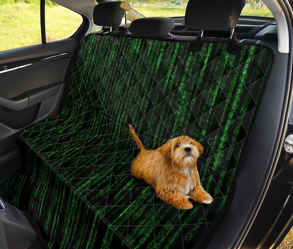 Matrix Code mascota asiento trasero cover-car accesorios, perro amantes  regalo, dueño de mascotas, perro, mamá papá, cubierta de asiento de coche,  protector de asiento de coche -  México