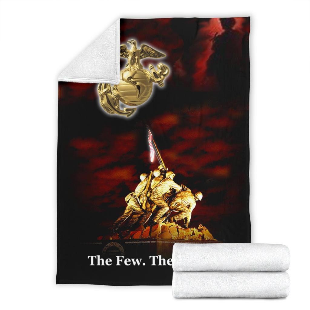 USMC Blanket / US Marines Throw Blanket / US Marines Fleece Etsy