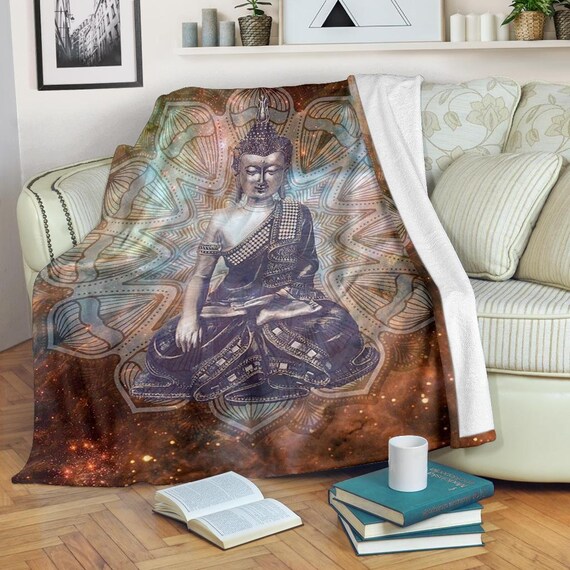 Buddha Blanket / Buddha Trow Blanket / Buddha Fleece Blanket / Etsy