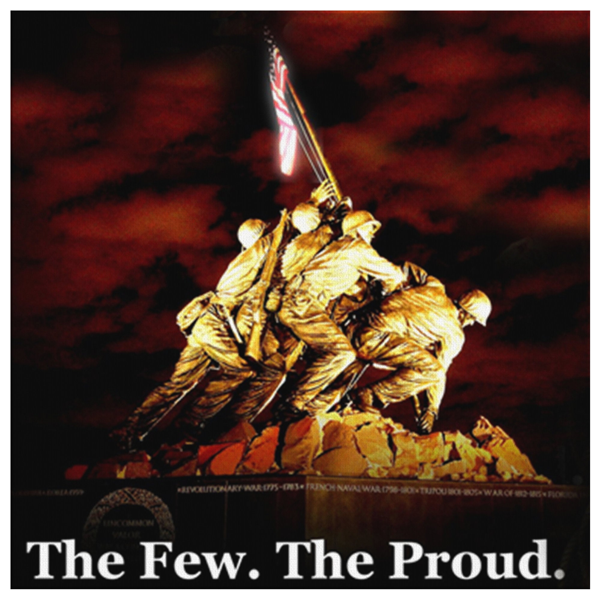 USMC Framed Canvas Print Home Artwork Decoration US Marines Etsy