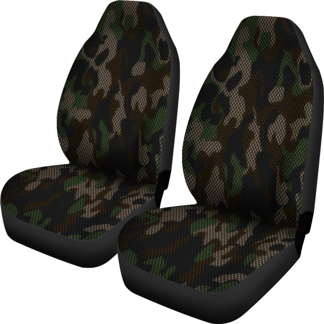 Camo Car Seat Covers set of 2 / 2 Front Car Seat Covers / Car Seat