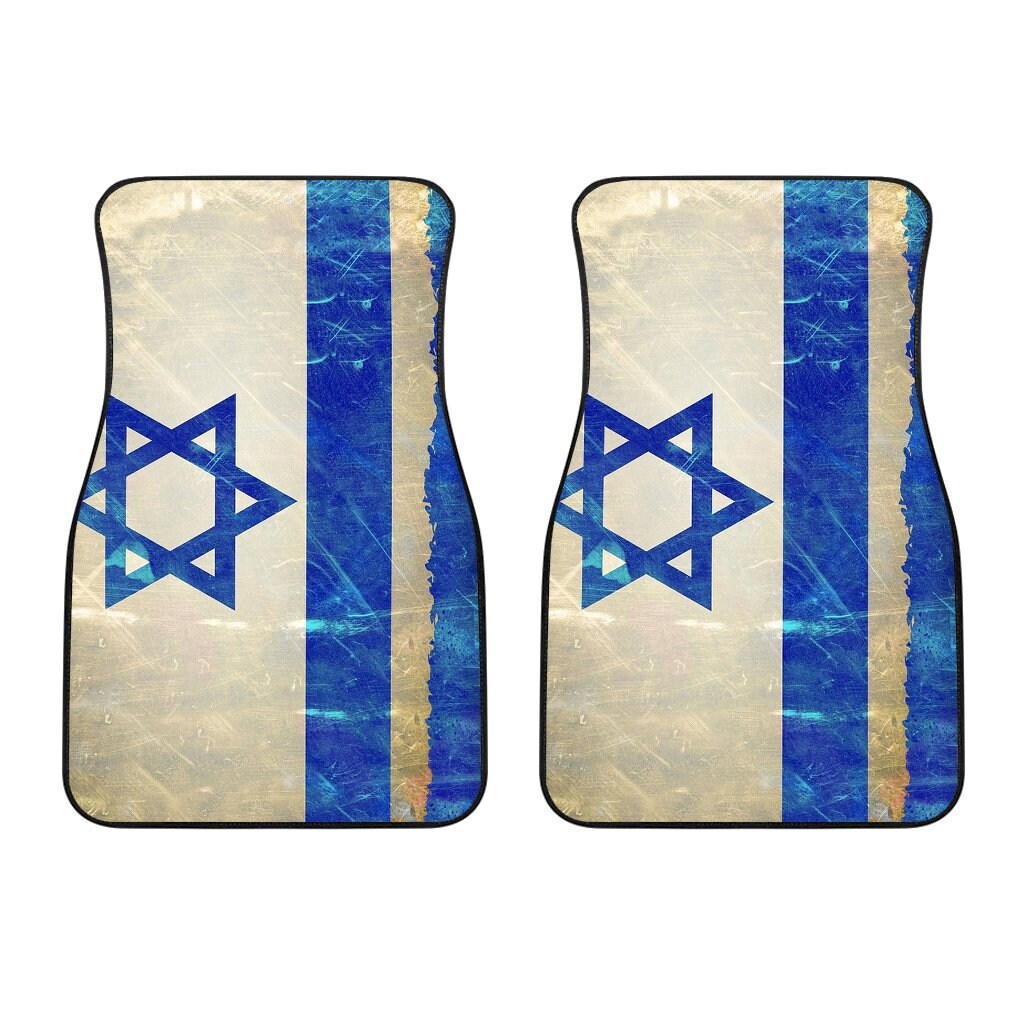 Israel Flagge Auto Fußmatten / Israel Hinten Auto Fußmatten
