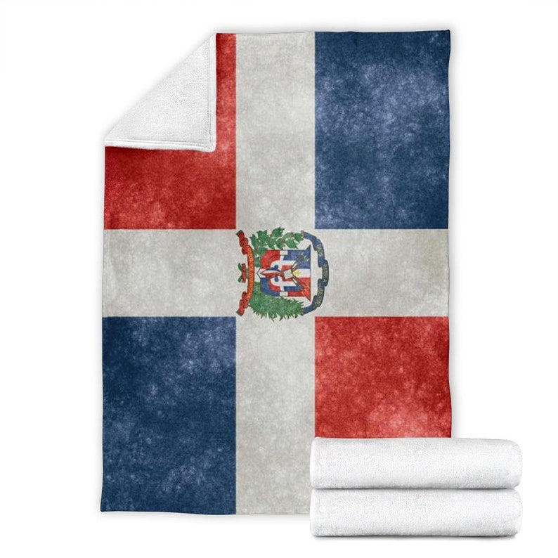 Dominicana Blanket / Dominican Republic Flag Blanket / Etsy