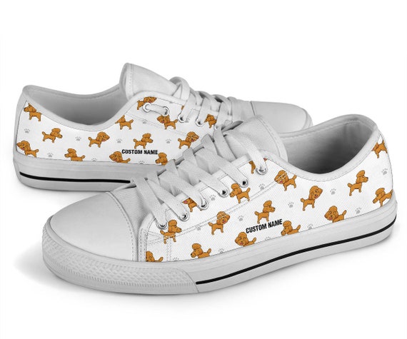 BROWN POODLE CANVAS SHOES BROWN POODLE CANVAS SHOES