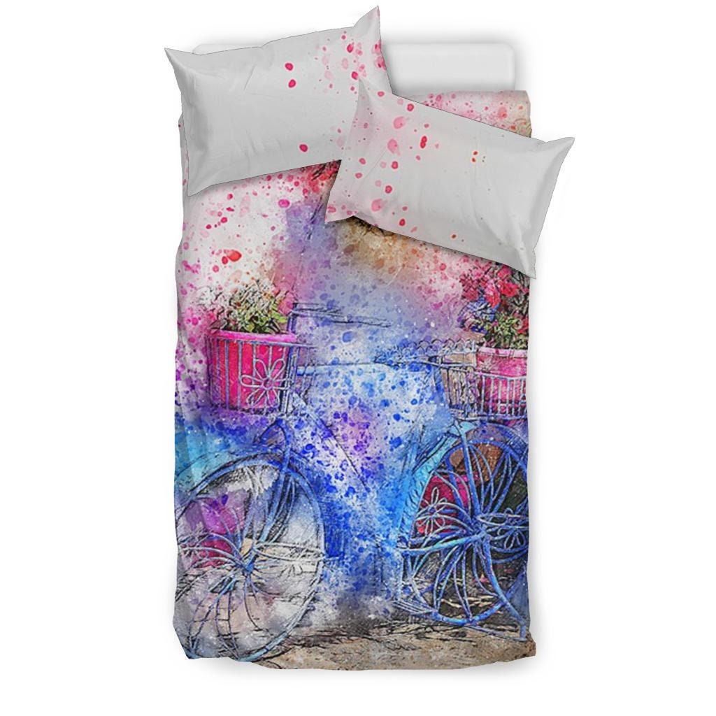 Bicycle Duvet Cover and pillow Covers Bicycle Bedding Set Etsy