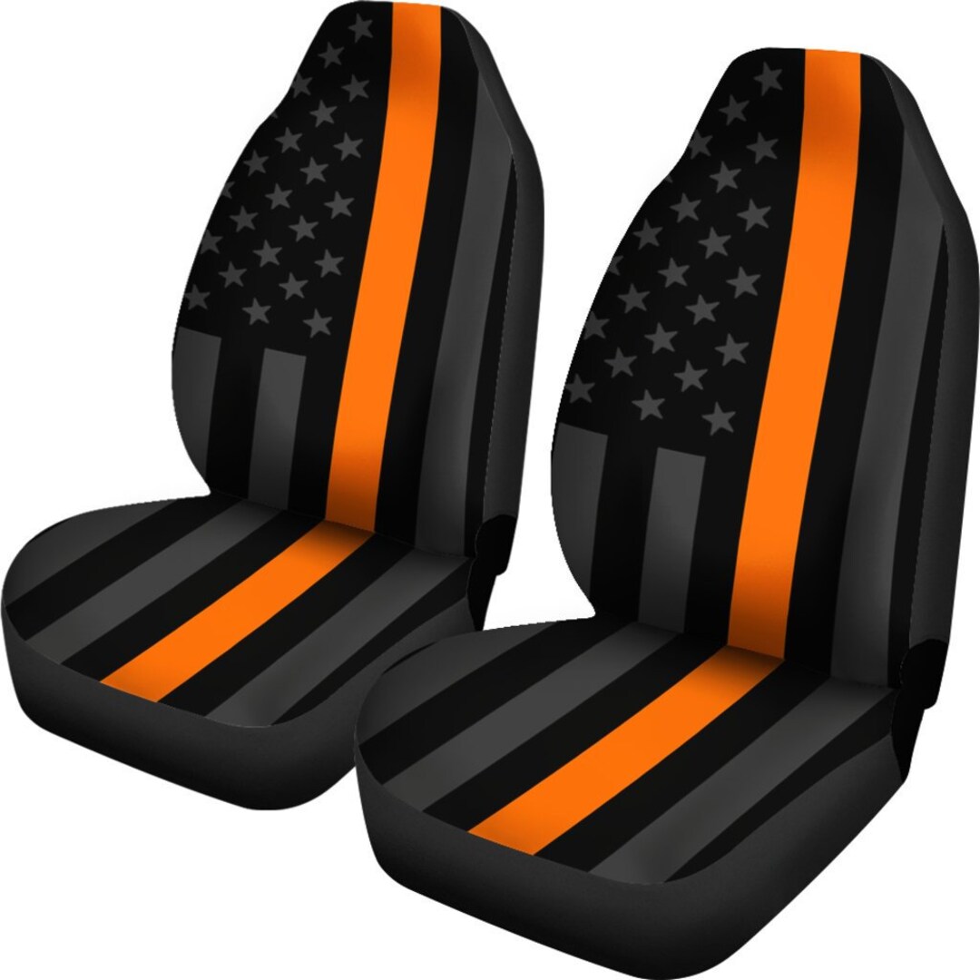 Thin Orange Line Car Seat Covers set of 2 / SAR Car Seat Etsy