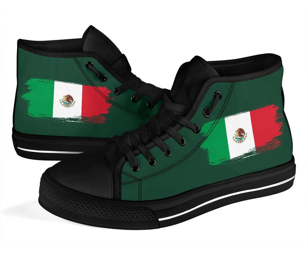 Flag High Shoes / Mexico Custom Print Shoes / - Hong Kong