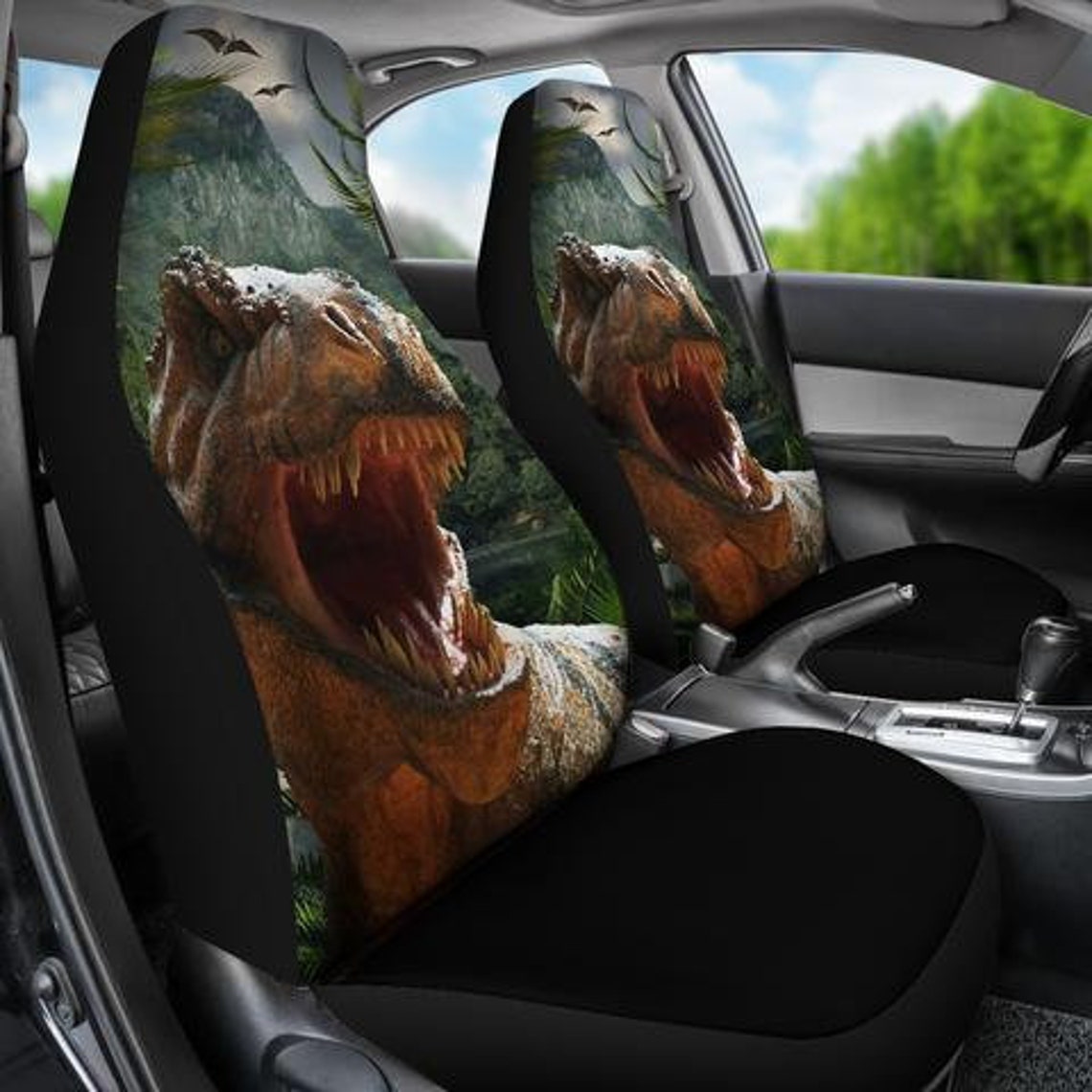 Dinosaur Car Seat Covers set of 2 / 2 Front Car Seat Covers Etsy UK