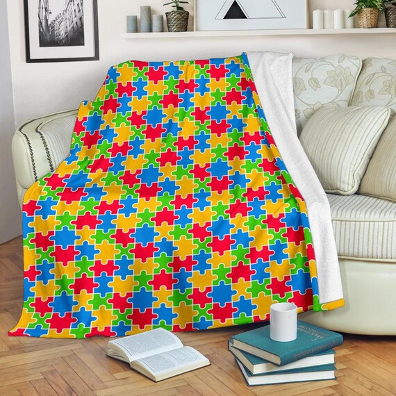 Autism Blanket Autism Throw Blanket Autism Fleece Blanket