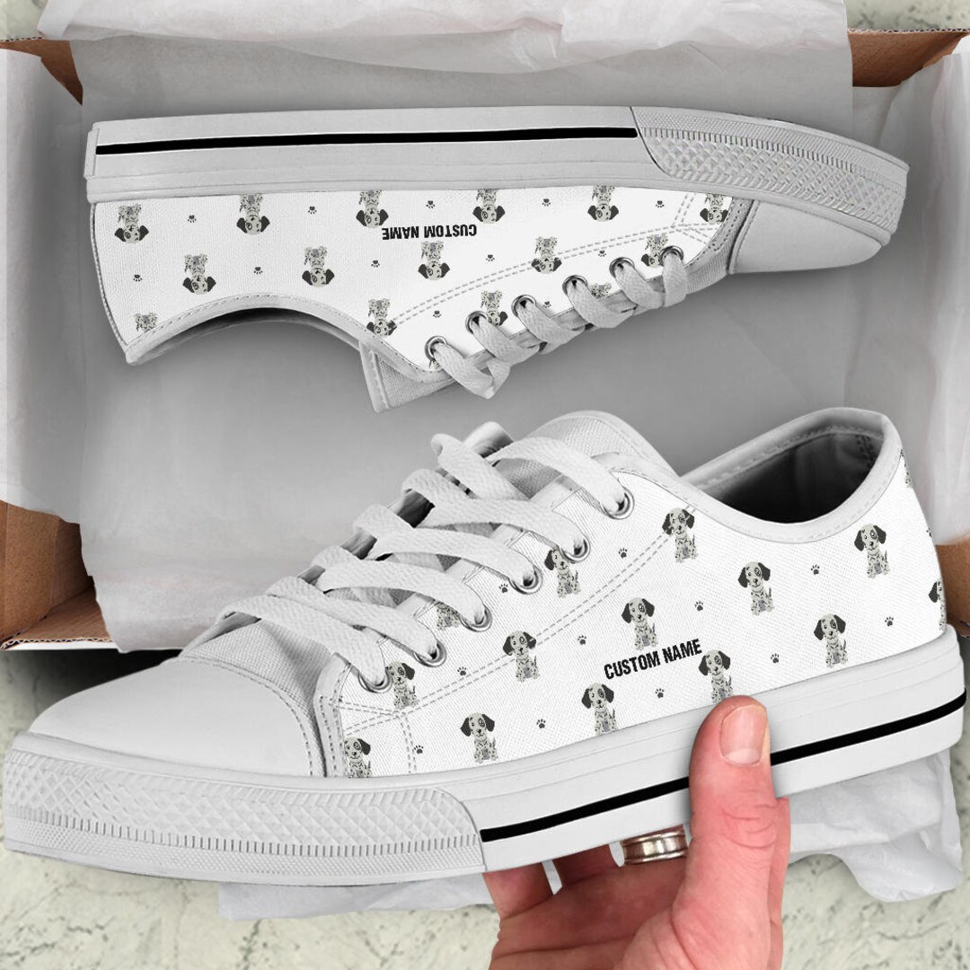 Puppy Dog Dalmatian Pattern Print Men Women Leather Boots main image 1