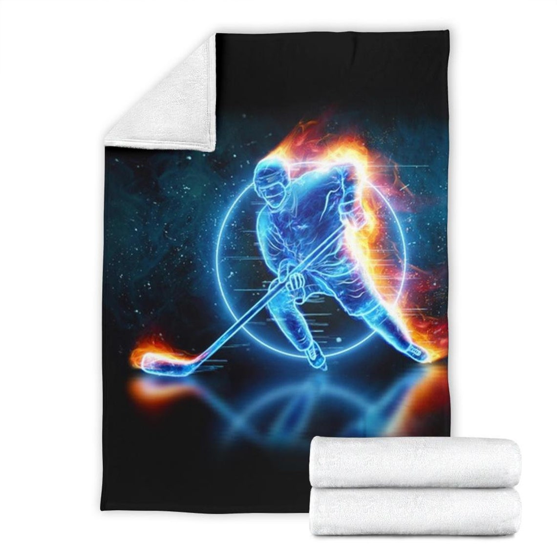 Hockey Blanket / Hockey Throw Blanket / Hockey Fleece Blanket Etsy UK