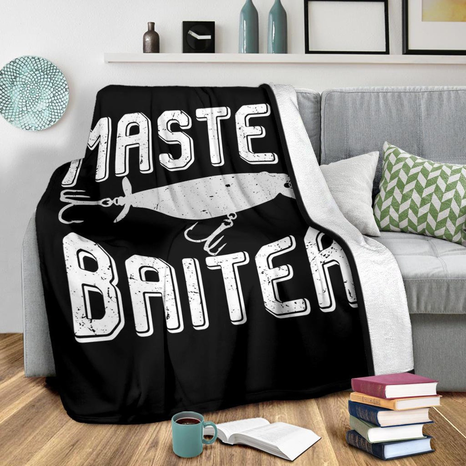 Fishing Blanket / Fisherman Throw Blanket / Fisherman Fleece Etsy